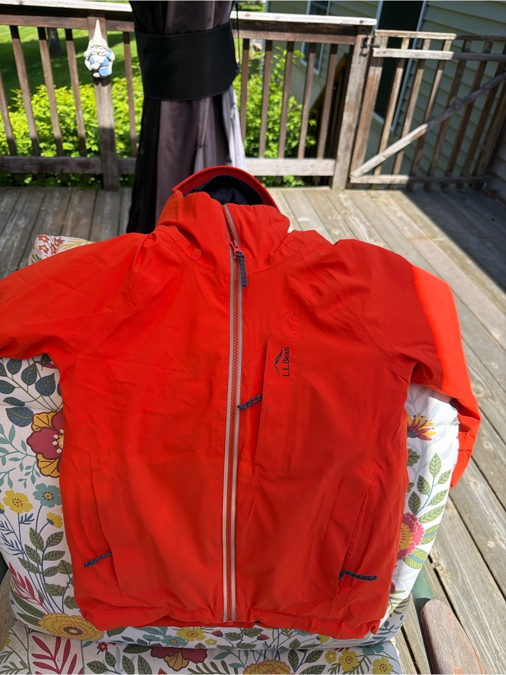 L.L.Bean TEK Insulated Kids Winter Jacket Size 5-6 Bright Orange